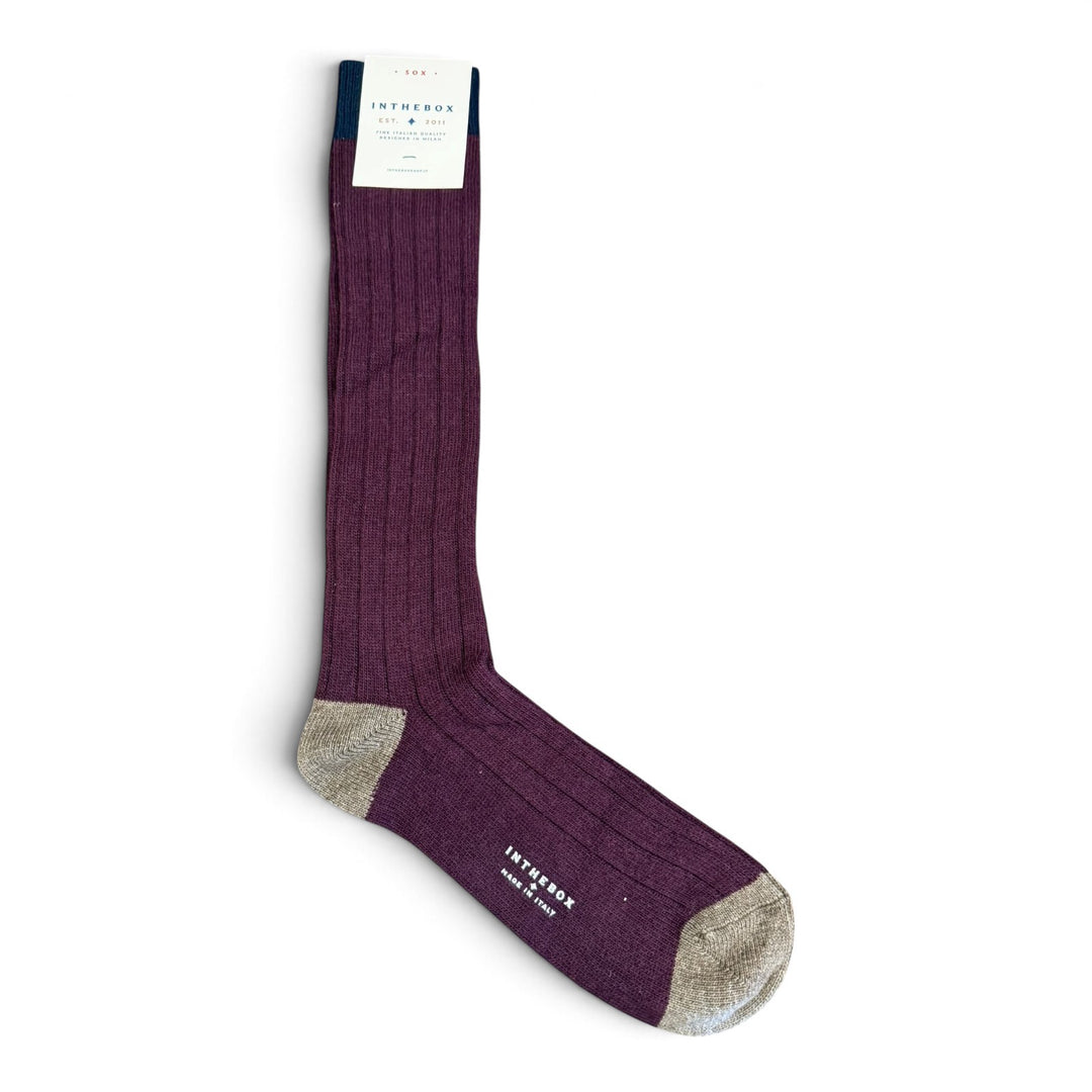Sokken Cachemire Basic Pruim