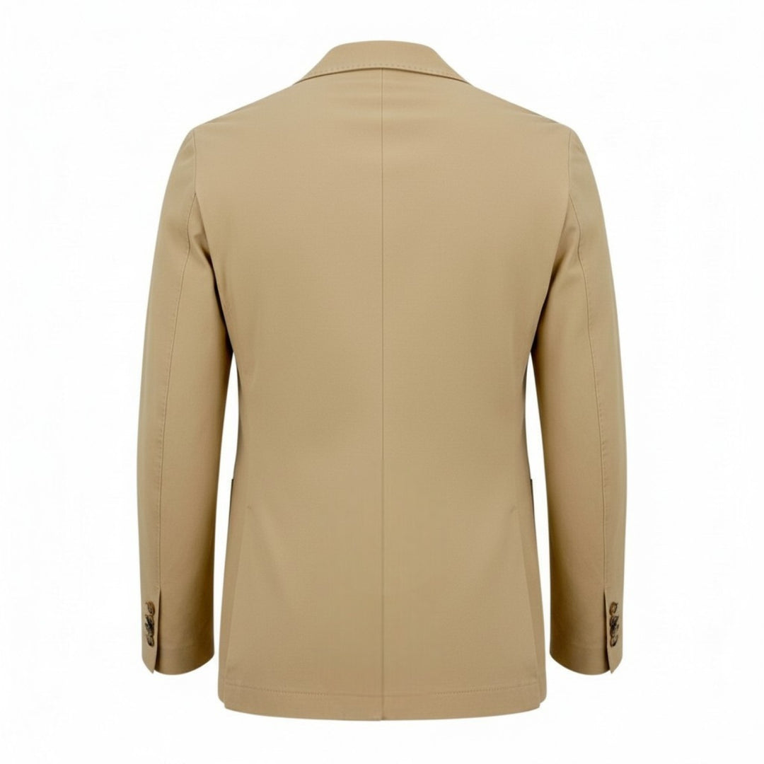 Premium Piquet Blazer in Beige Katoen