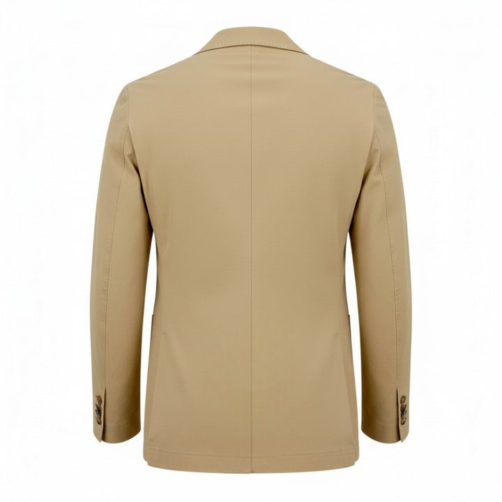 Premium Piquet Blazer in Beige Katoen
