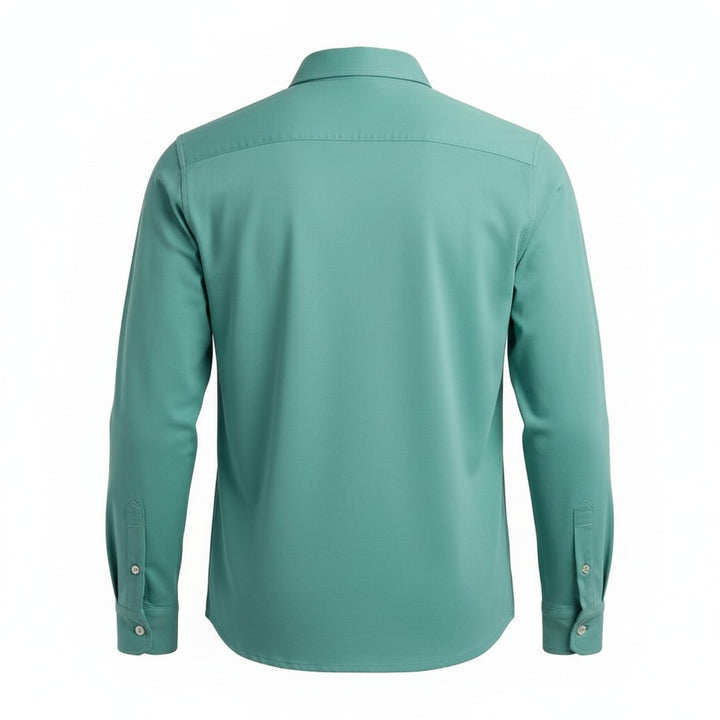 Overhemd met lange mouwen Hartford Jersey Turquoise