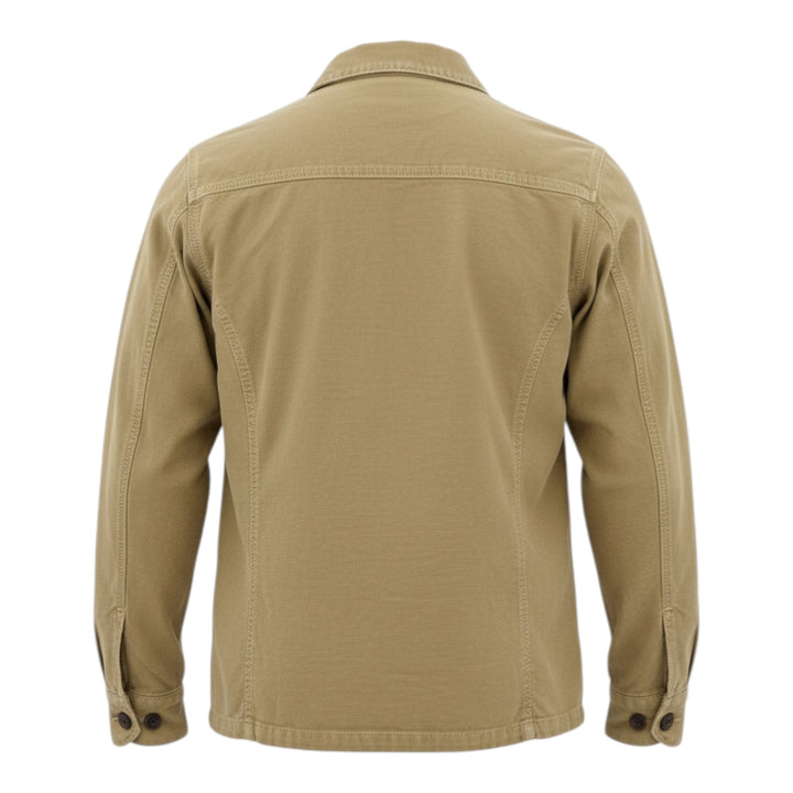 Over-shirt met lange mouwen Acadia Linnenmix Moka