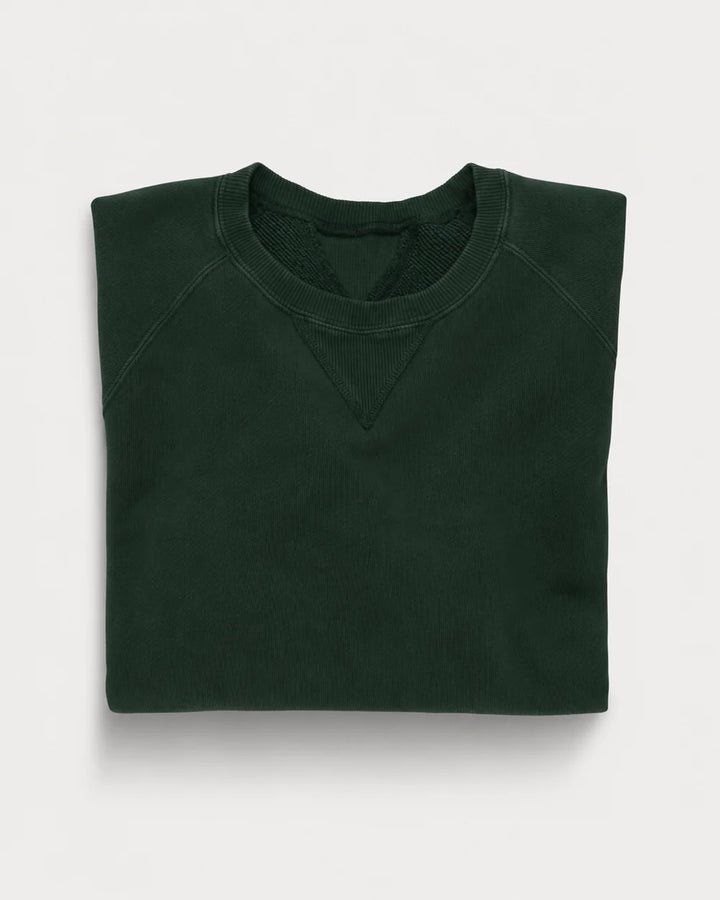 HARVARD CREWNECK SWEATSHIRT IN GEBORSTELD JERSEY RAGLAN CUT BOTTLE