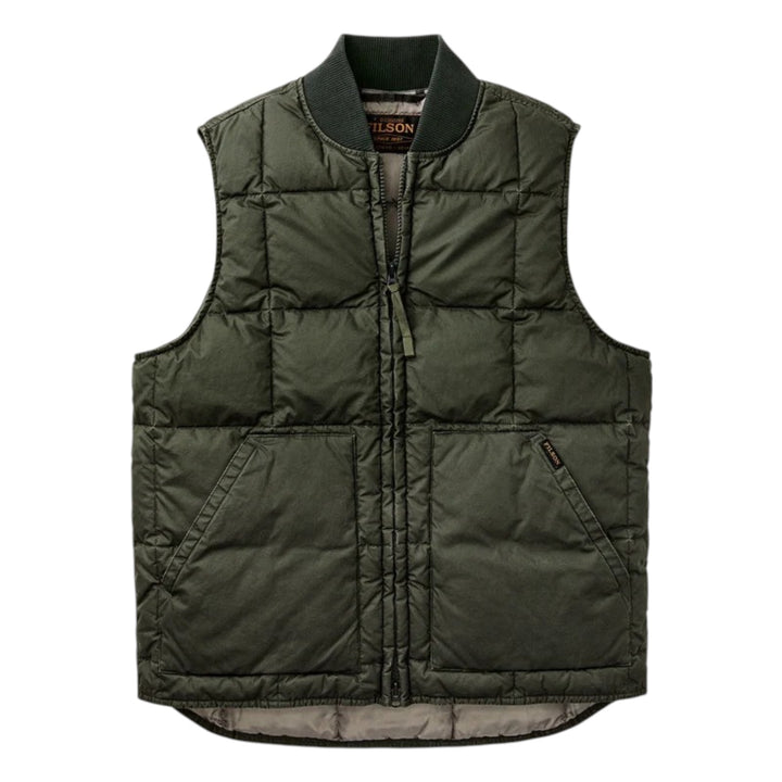 Heritage Cotton Down Vest Light Brown