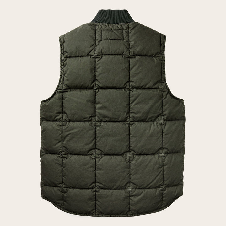 Heritage Cotton Down Vest Light Brown