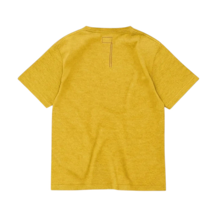 Teepocket T-shirt met borstzak van katoen Mustard Giallo
