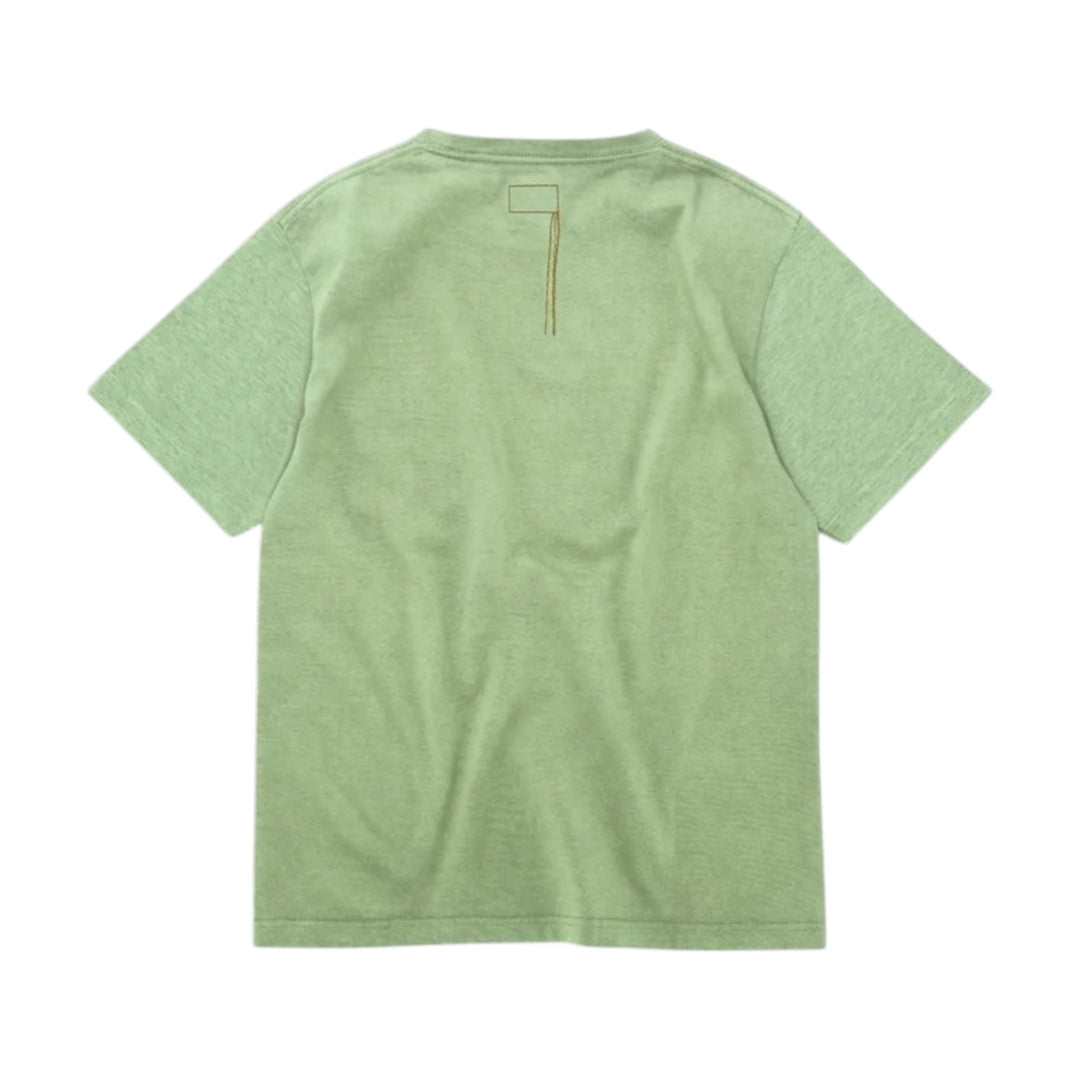 Tubejp T-shirt met borstzak van katoen Lobster Sage Groen