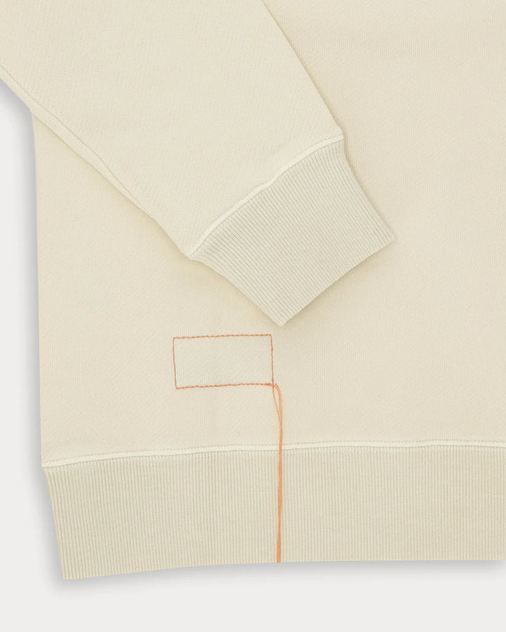 HARVARD SWEATSHIRT MET RONDE HALS IN GEBORSTELD JERSEY RAGLANMOUWEN WHITE