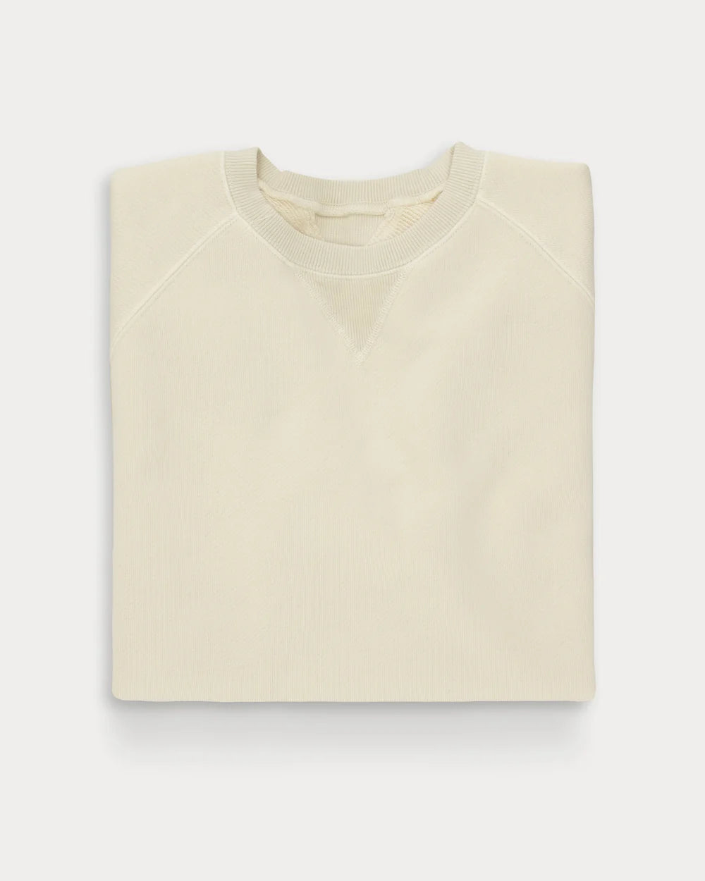 HARVARD SWEATSHIRT MET RONDE HALS IN GEBORSTELD JERSEY RAGLANMOUWEN WHITE