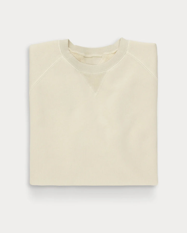 HARVARD SWEATSHIRT MET RONDE HALS IN GEBORSTELD JERSEY RAGLANMOUWEN WHITE