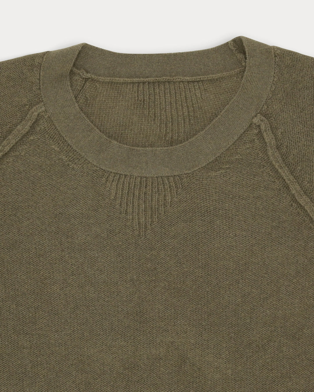 HARVARD RONDE HALS TRUI WOL RAGLANMOUWEN ARMY GREEN