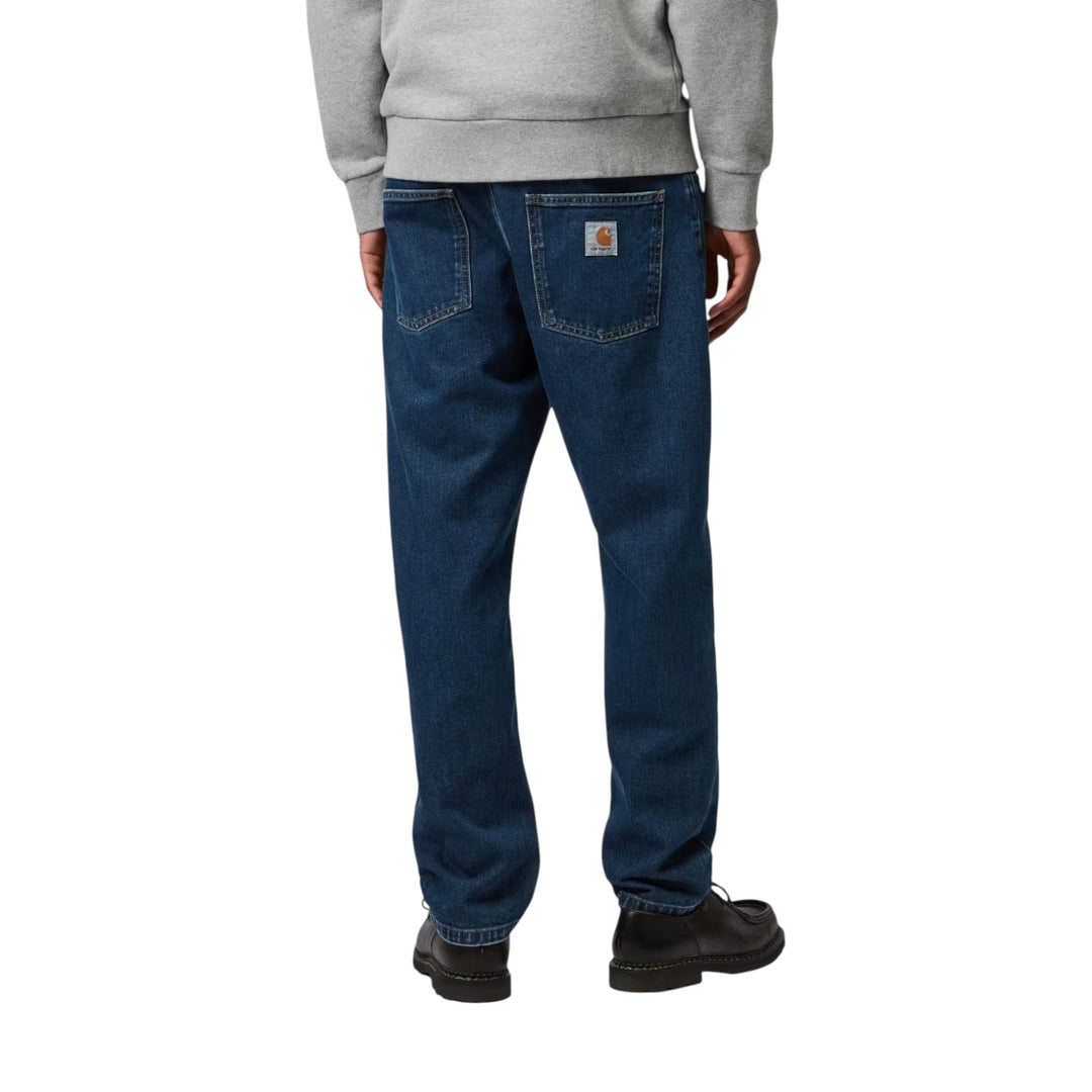 Newel Pant Blauw Stone Washed