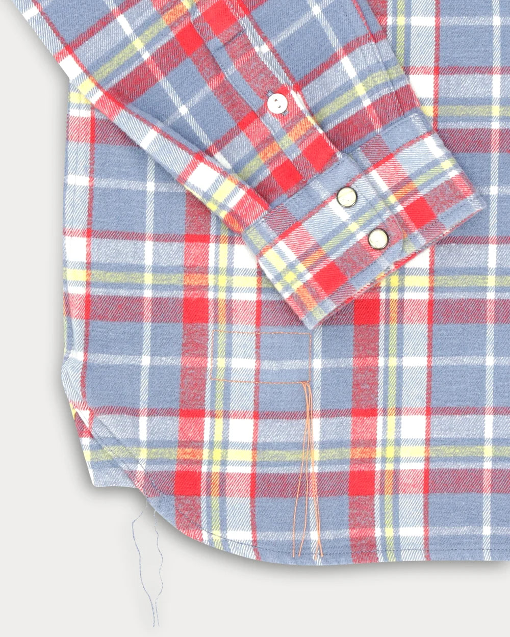 JOSH WESTERN OVERHEMD GERUIT KATOEN RED/GREY