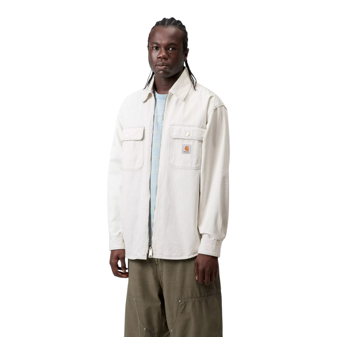 Mercer Shirt Jac Mercer Stripe, Graphite / Wax