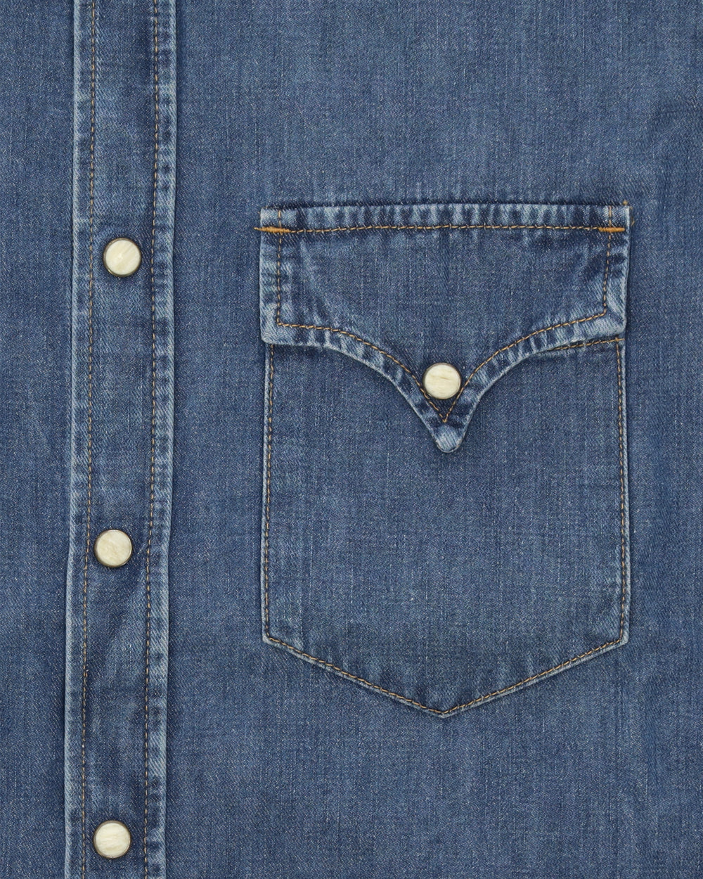 NTEX Western shirt in stone wash denim.