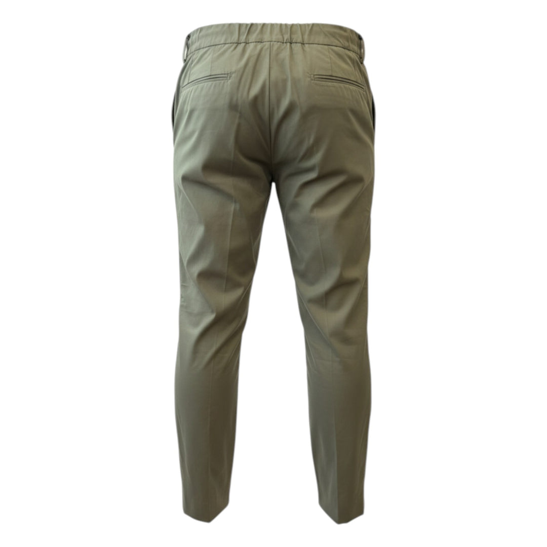 Ultralight Broek met Elastiek en Pinces Military Green