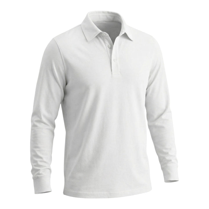 Polo Lange Mouw York Jersey White