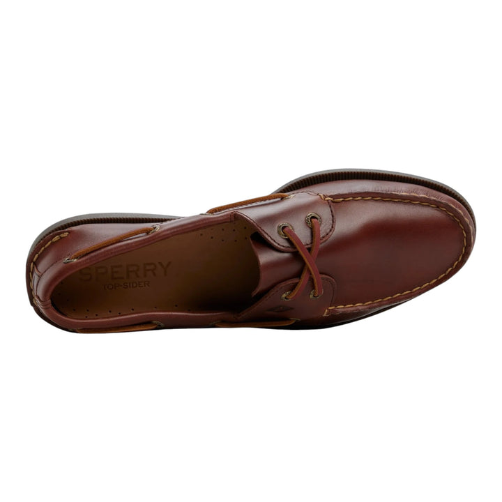 Sperry Authentic Original 2-eye bootschoen in echt bordeauxrood leer