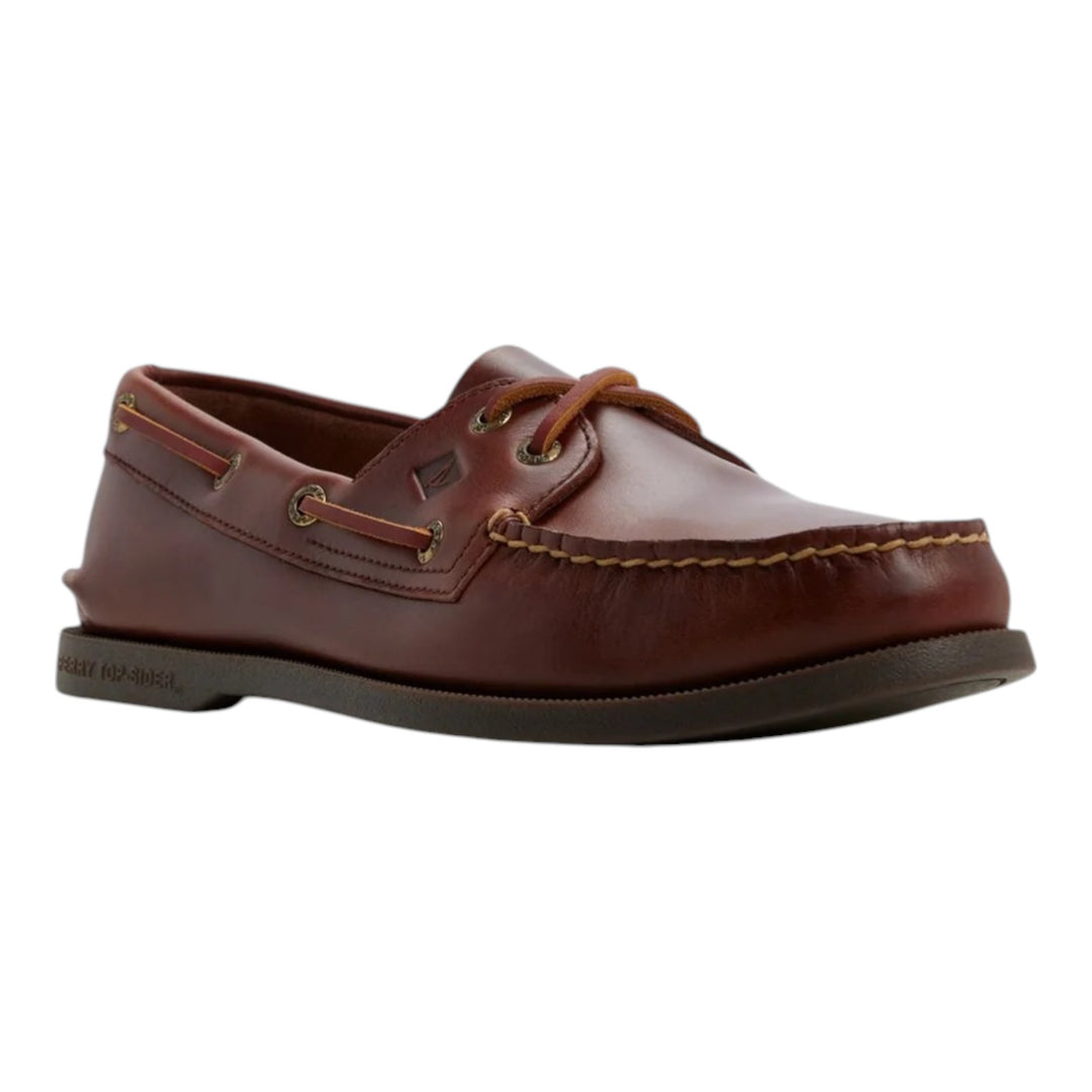 Sperry Authentic Original 2-eye bootschoen in echt bordeauxrood leer
