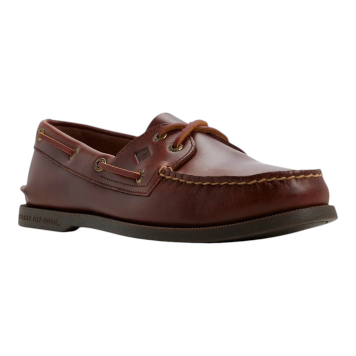 Sperry Authentic Original 2-eye bootschoen in echt bordeauxrood leer