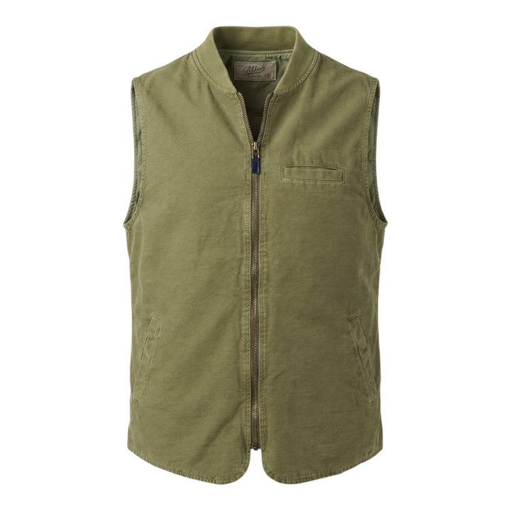 Bodywarmer Bear Linnenmix Military