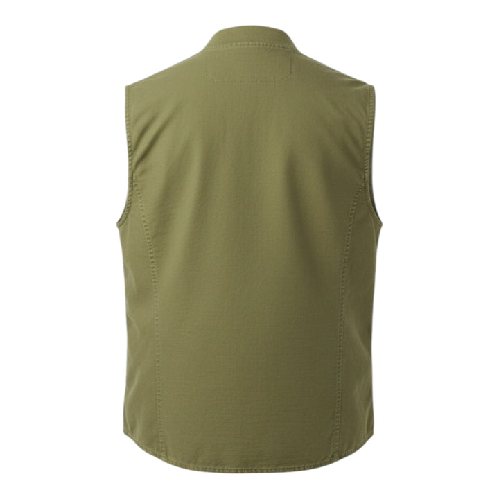 Bodywarmer Bear Linnenmix Military