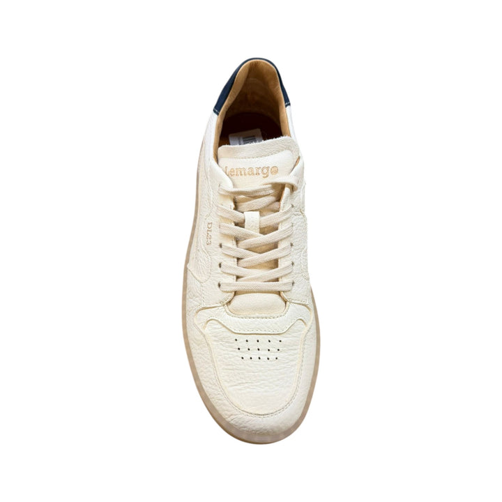 Sneakers Jannik in echt hertenleer Boter-Blauw