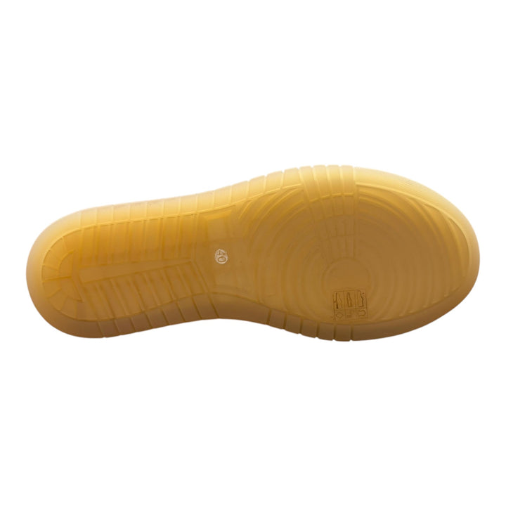 Sneakers Jannik in echt hertenleer Boter-Blauw