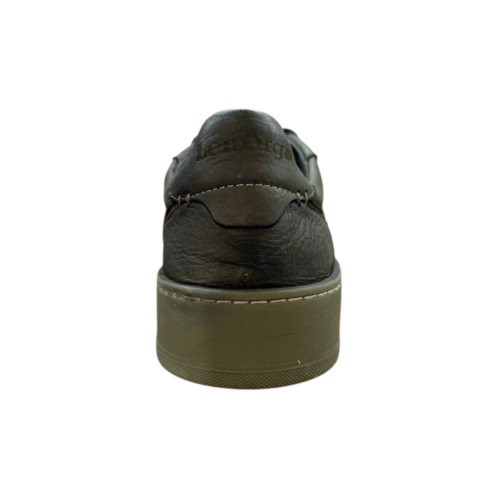 Sneakers Jannik in echt hertenleer military