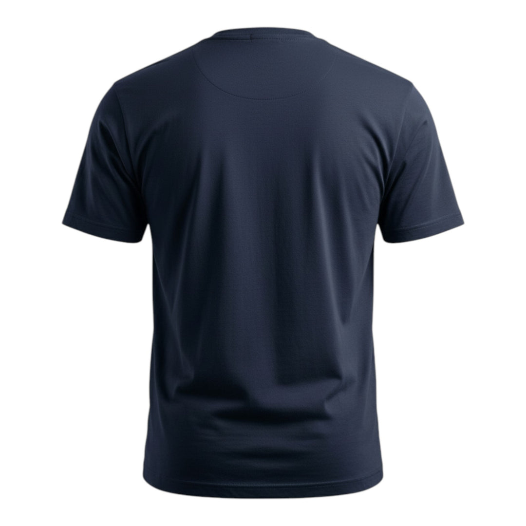 T-Shirt Ronde Hals Jersey Comfort Donkerblauw