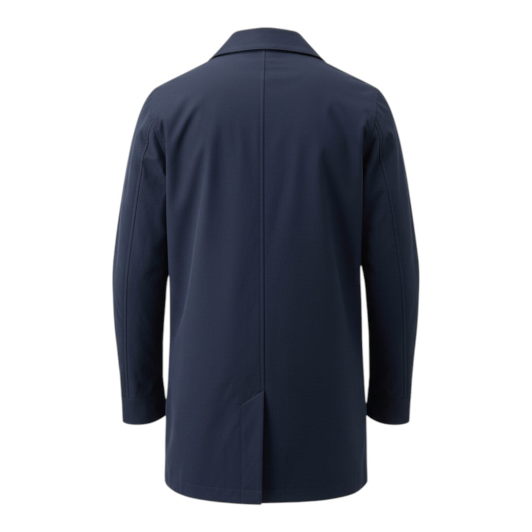 Katoenen Trench Blauw