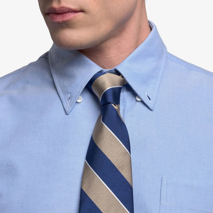 THREE COLORS STRIPES BLUE-BEIGE-WHITE