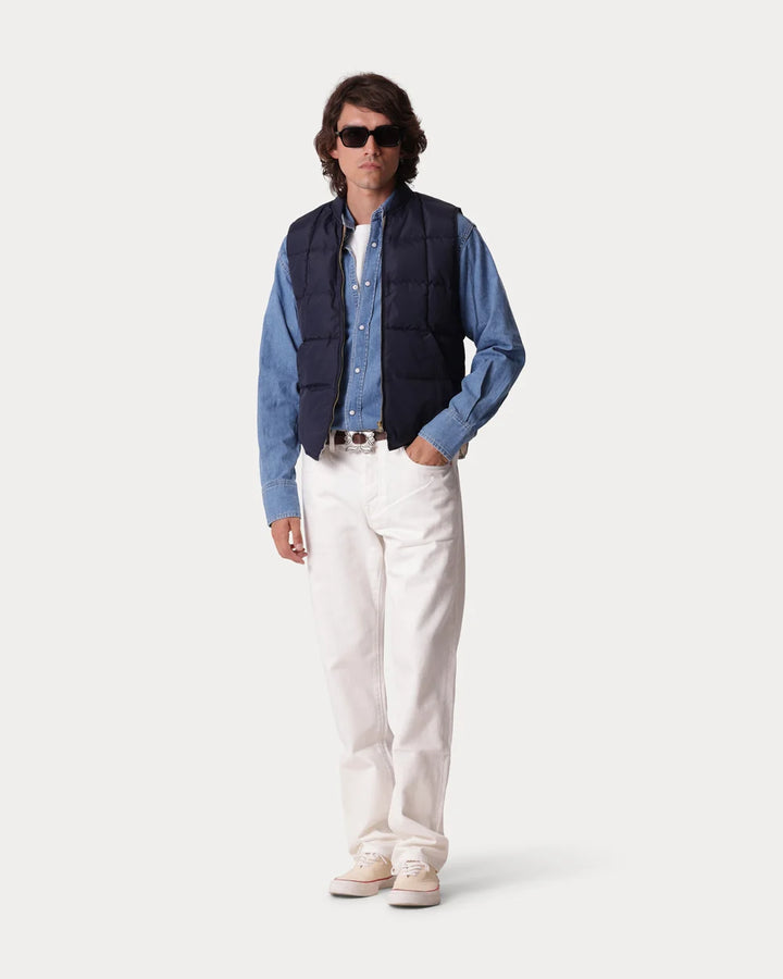 VEST1 GILET IN NYLON BLUE