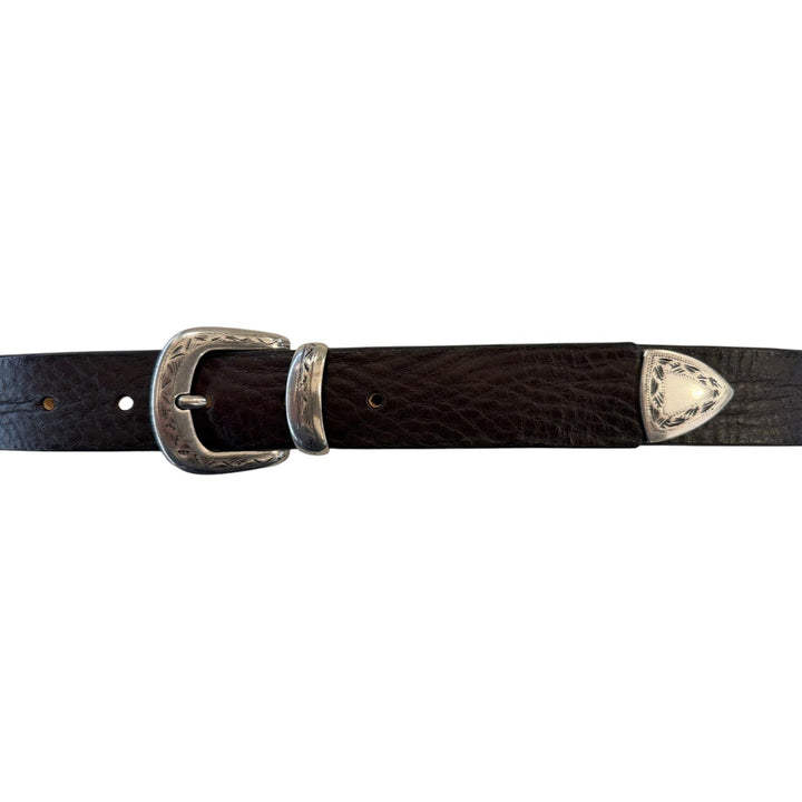 DONKERBRUINE LEREN RIEM