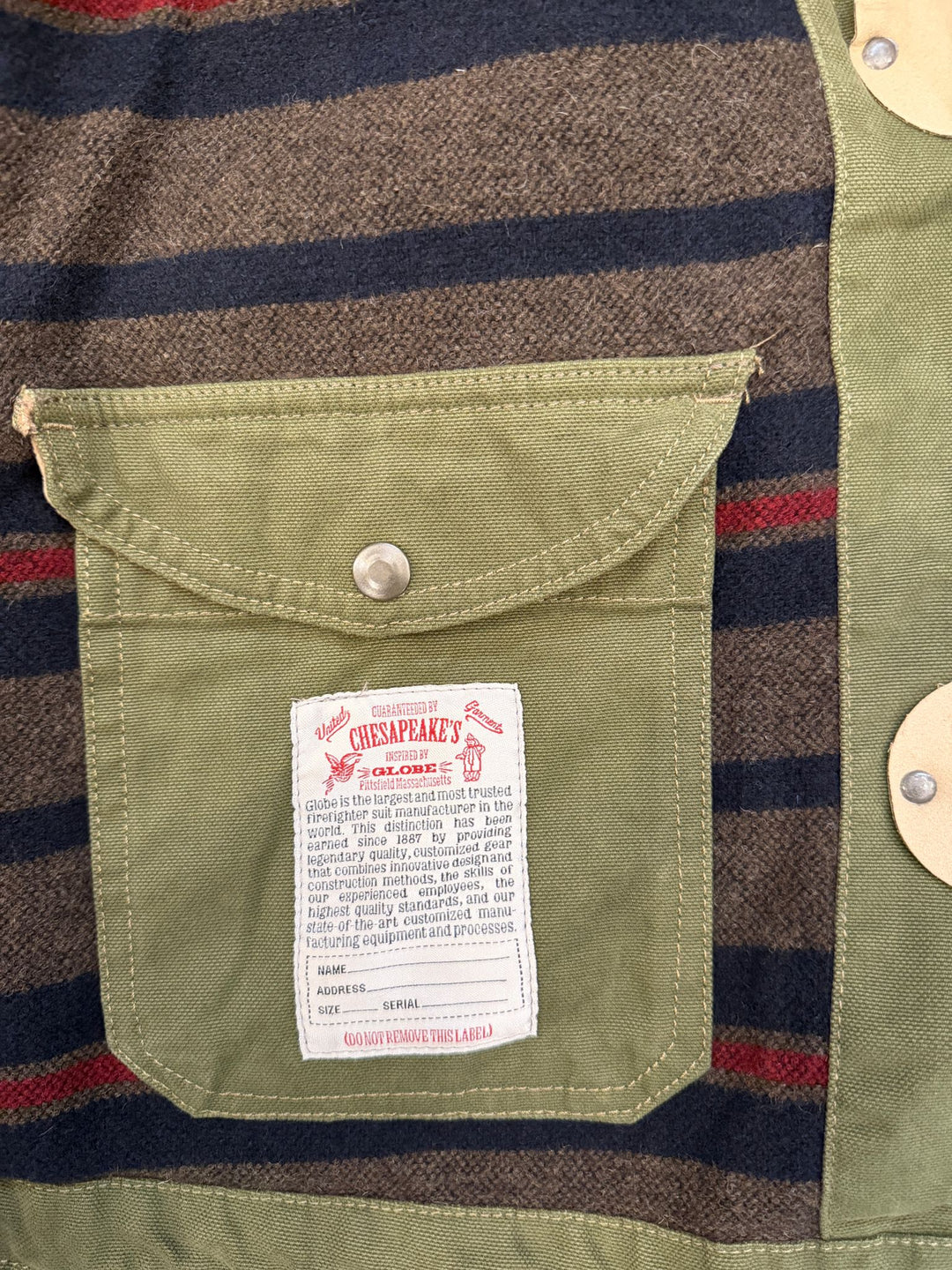 FIREMAN "LIMITED EDITION" CANVAS WOOL LINED VERDE