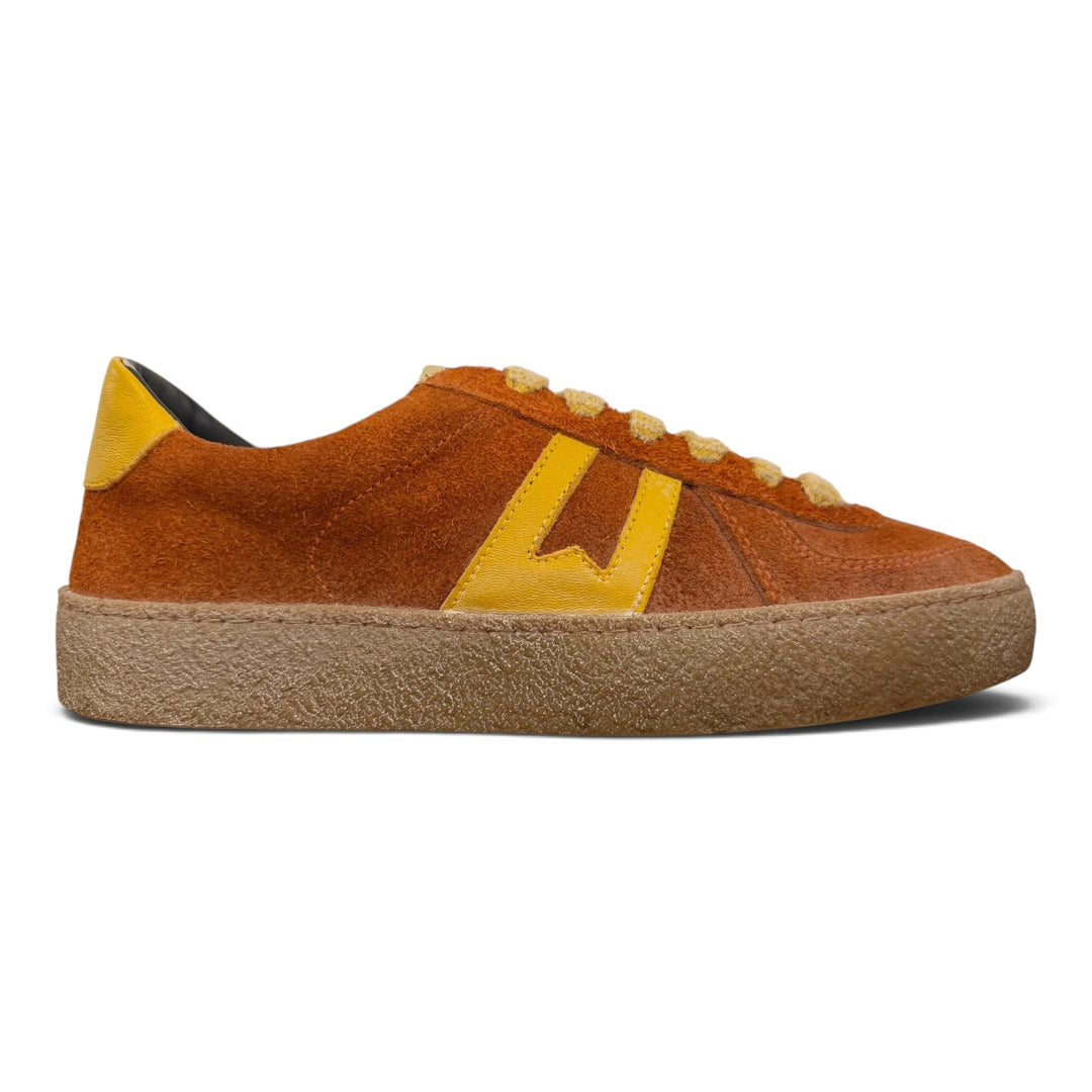 SNEAKERS KAZAN ECHT SUÈDE LEER ORANJE