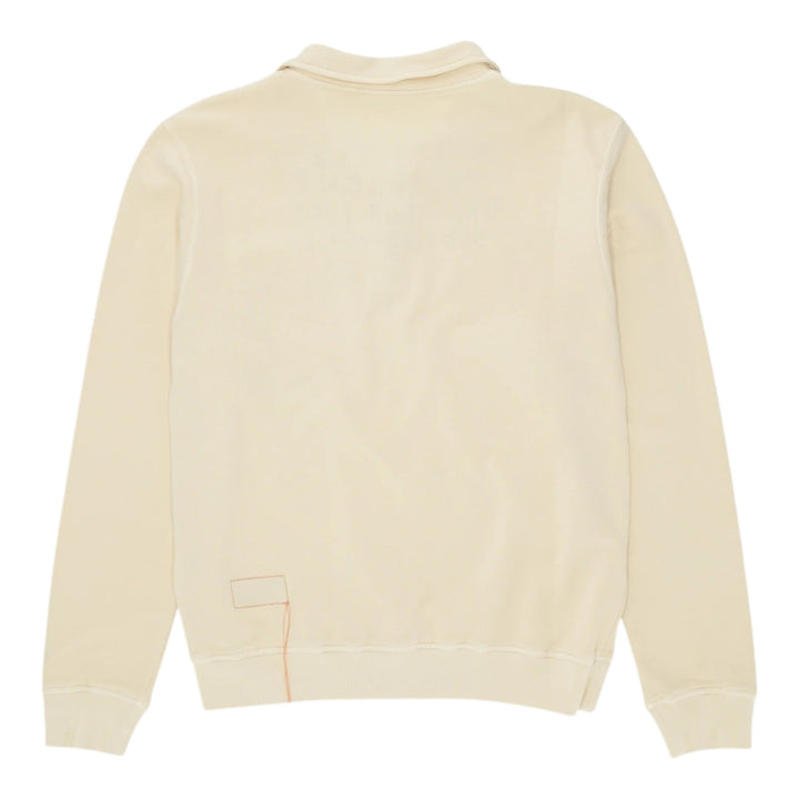 Yale Sweatshirt in geborsteld jersey met kraag en rits Corda