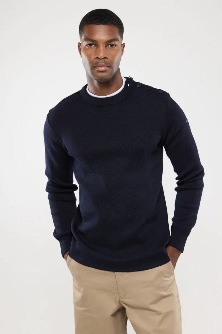 Armor lux Pull marin uni Fouesnant Homme Navire Blu Marino Blu - foto 2