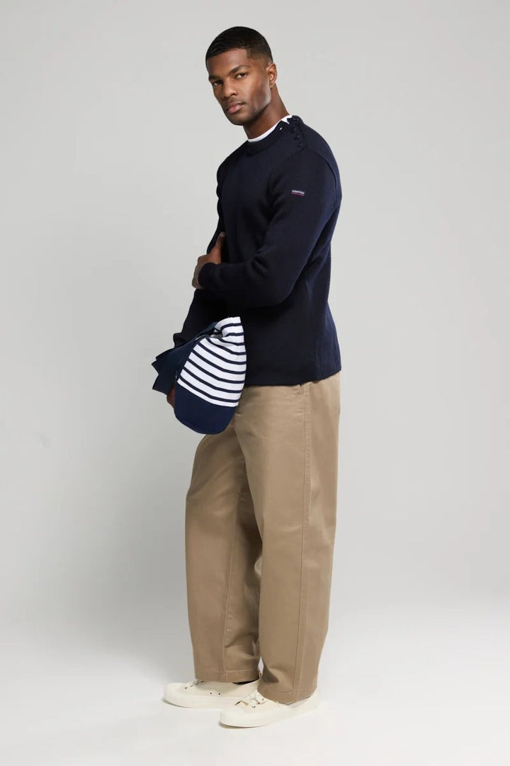 Armor lux Pull marin uni Fouesnant Homme Navire Blu Marino Blu - foto 5