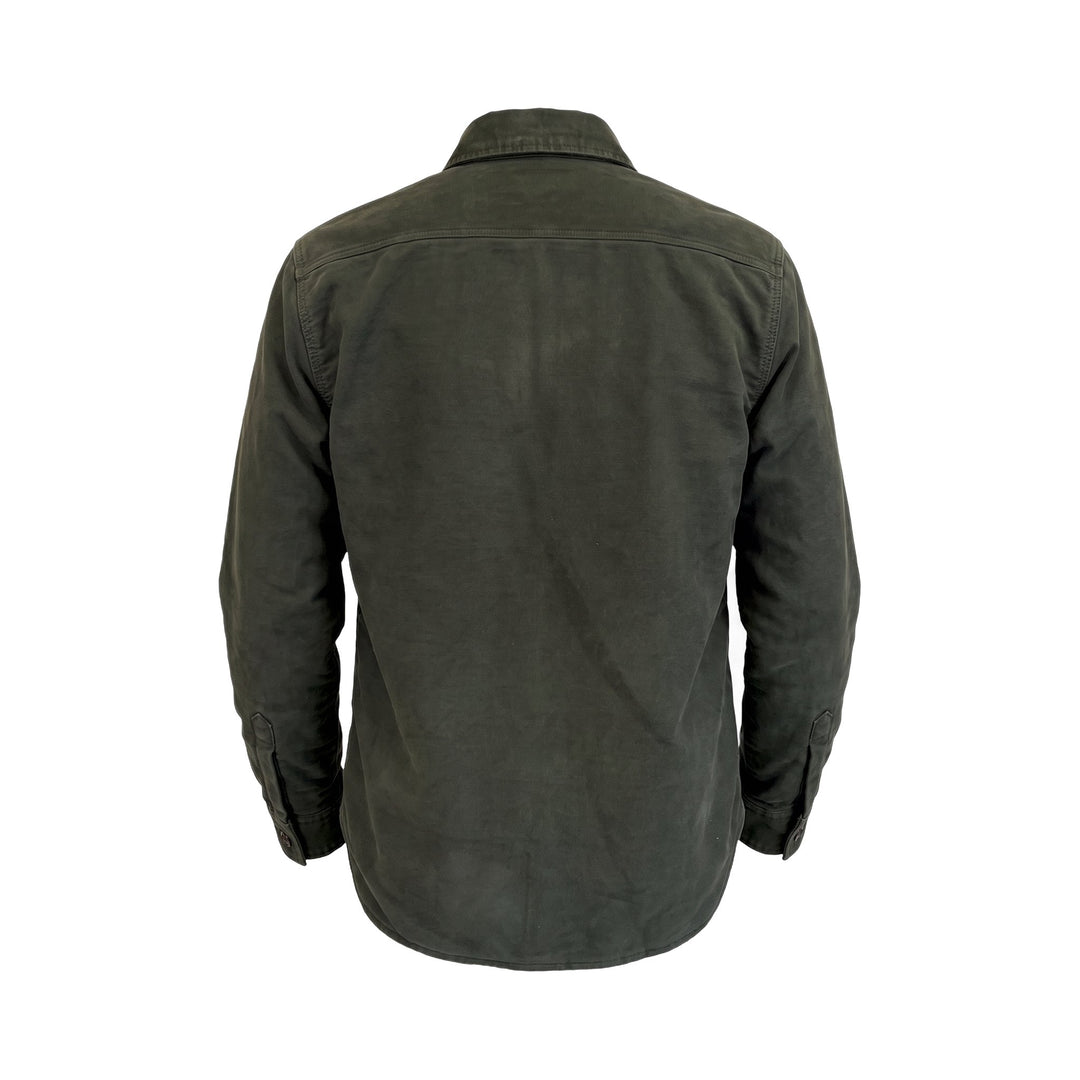 Bl'ker Vintage MOLESKINE SHIRT TRAPUNTA HUNTER GREEN Verde - foto 2