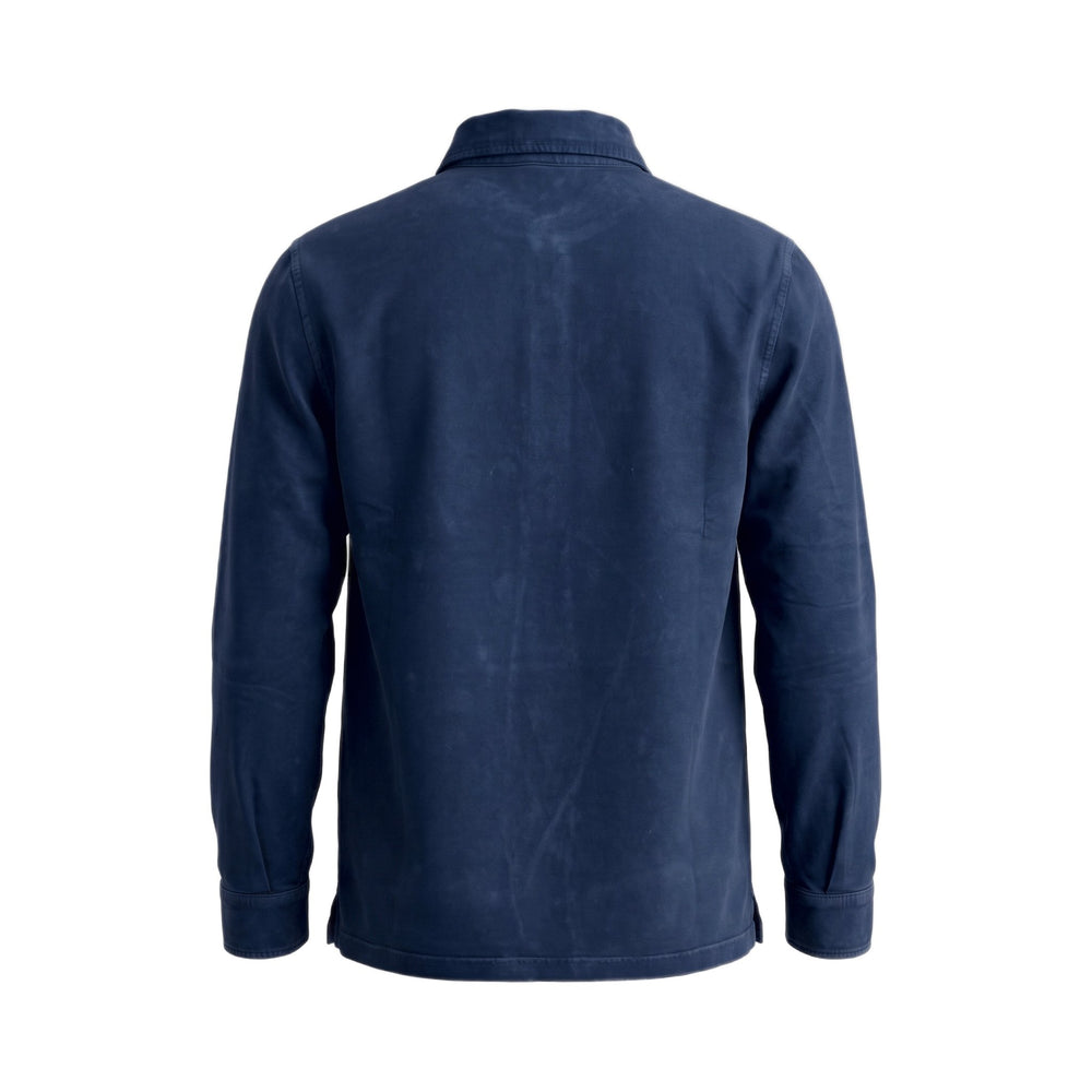 Bl'ker Vintage POLO 3 BOTT. MANICA LUNGA INTERLOCK BURLINGTON NAVY Blu - foto 2