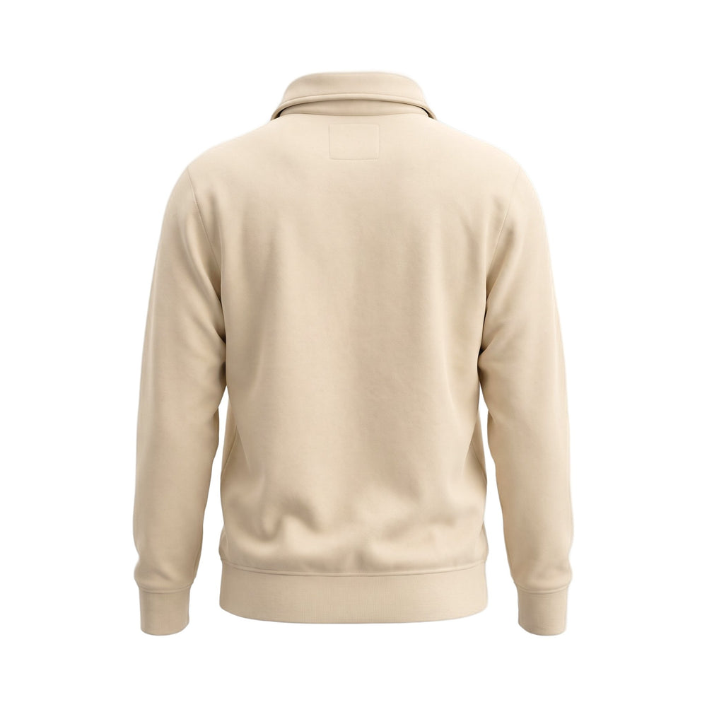 Bl'ker Vintage SWEATSHIRT HALF ZIP RUDGERS COLLEGE MILK Beige - foto 2
