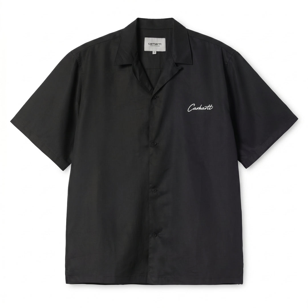 Carhartt Wip S/S Delray Shirt Black / White Nero - foto 1
