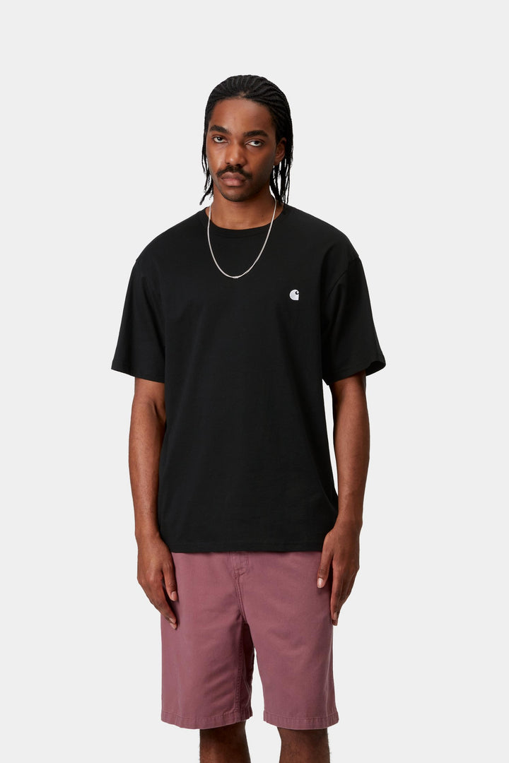 Carhartt Wip S/S Madison T-Shirt Black / White Nero - foto 3