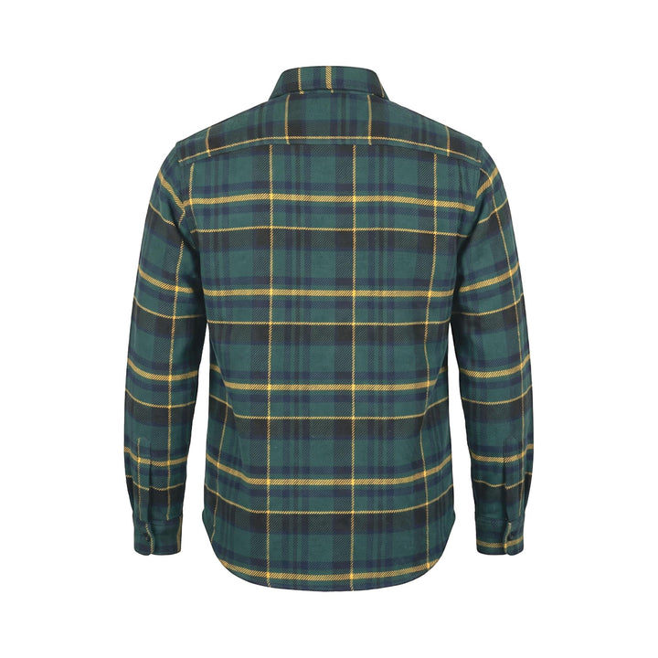 Chesapeake's TARTAN WOOL PADDED SHIRT CPO NAVY TARTAN Blu - foto 2