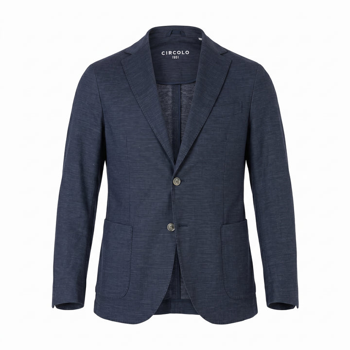 Circolo 1901 Blazer Cotone Lino Denim Blu - foto 1