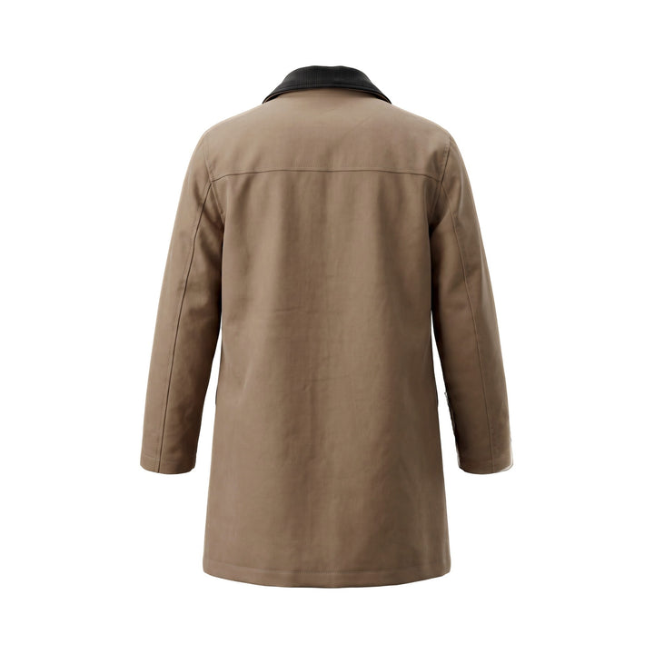 TRENCH VAN KATOEN EN WOL MOKA