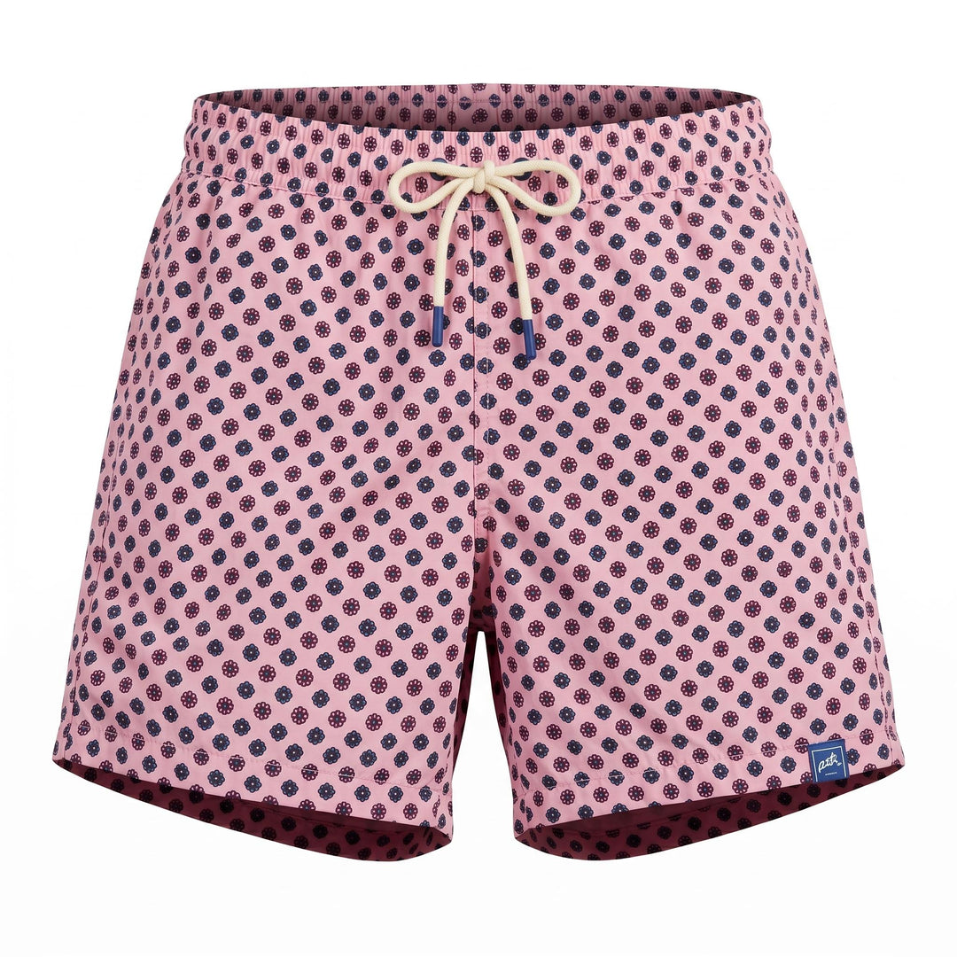 Ferana COSTUME ULTRALIGHT STAMPA CRAVATTA ROSA-BLU Rosa - foto 1