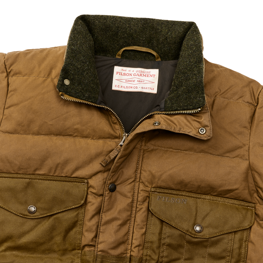 Filson Down Cruiser Jacket Dark Tan Marrone - foto 6