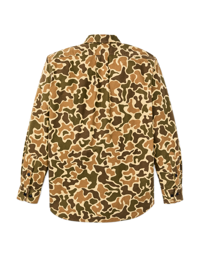 Filson Field Flannel Shirt Buckskin Camo Beige - foto 5