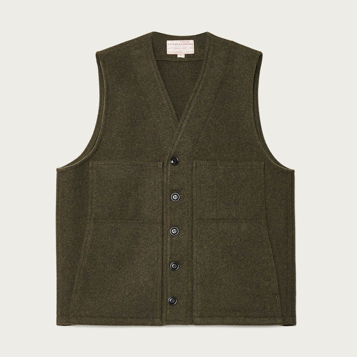 Filson Mackinaw Wool Vest Forest Green Verde - foto 1